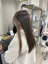 アジールヘア 所沢プロペ通り店(agir hair)&nbsp;インナーベージュロングチェリーブラウン