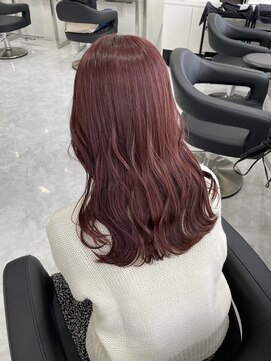 フルーツ 渋谷(FRUITS) 【ブリーチなしダブルカラー】ピンクブラウン