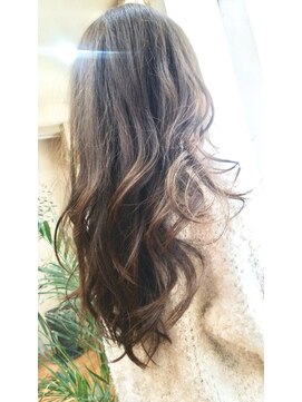 ヘアカフェ コトノハ(hair cafe Kotonoha) 【コトノハ】無造作カール デジタルパーマ秋パーマロングヘアー