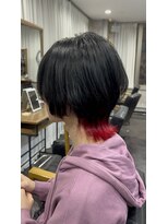 トゥーミー(to mee) 【メンズ】インナー赤のマッシュウルフ♪【小松】