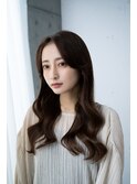 20代30代大人かわいいナチュラル暗髪ゆるめパーマヘア