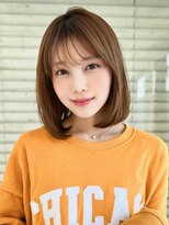 アグ ヘアー ラポール 磐田店(Agu hair rapport) 《Agu hair》斜め束バングボブ×numberA.ヘアバター