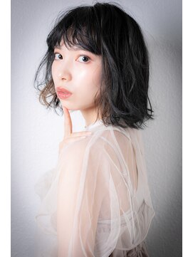 カバーヘア 上尾西口店(COVER HAIR) インナーカラー外ハネカール大人ボブパーマx上尾20代30代40代