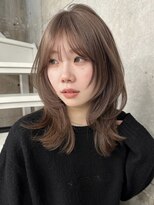 サイン 渋谷(SIGN)&nbsp;ハッシュカット　ミルクティーベージュ