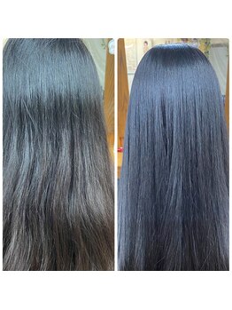 ギメルタカヘアーサロンの写真/【髪質修復カラー】で、カラーしながら髪の表面だけではなく内側から髪質改善◎健やかな美髪へと導きます！