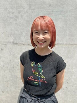 フォレストミラー(Forest Mirror) シアーピンクベージュ×ミニボブ☆Forest Mirror新宿