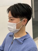 センターパートニュアンスパーマ韓国カルマパーマコンマヘア