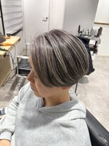 フォーク(FOLK)&nbsp;YAMATO 熟練技術者　ホワイト地毛ハイライト　白髪ぼかし対応可