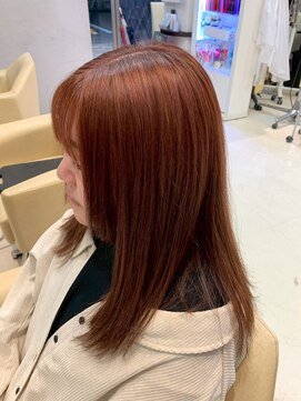 ヘアショップエヌアンドエー 久喜 栗橋店(hairshop N&A) 肌馴染み抜群◎明るく柔らかい印象に導くオレンジブラウン