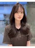 【ミディアム】大人っぽい雰囲気が出る韓国くびれ巻きスタイル