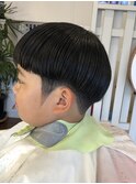 キッズ刈り上げマッシュ