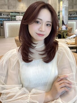 グランド(GRAND) セミロング30代40代ストレートレイヤー前髪なし前髪あり表参道