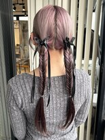 アドネ プライム(adne prime)&nbsp;ホワイトピンク/ピンクブラウンルーツカラー/グラデーション