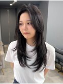 レイヤーカット韓国レイヤー韓国ヘア/岸本 理希