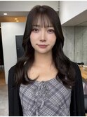 くびれヘア 透明感カラー［韓国/顔周りカット/イルミナカラー］