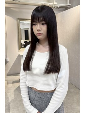 ソワンドゥブレスシエン 堀江店(soin de brace CIEN) 韓国前髪顔周りロング×レイヤーグレージュ[堀江/髪質改善]