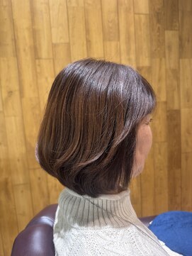 チアー ヘアリラクゼーション(cheer HAIRRELAXATION) 長めショートボブ