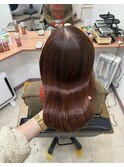 つやつやレッドオレンジ＊艶カラー