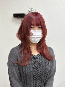 リングバイモアムー(Ring by Moremuu) ブリーチカラー　ハッシュカット