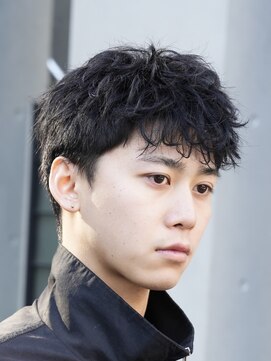 フィフス 渋谷(fifth) 渋谷ルーズショートスパイキーパーマ短髪アップバング2wayメンズ