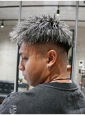 MEN'S/ハイライト×ツイスパ×フェード/短髪/ツイストジェット