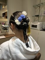 クーレ ビオトープ(+ CURE biotope)&nbsp;成人式にも♪カチモリリボンアレンジ