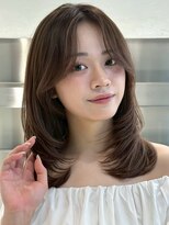 ノイ 銀座(noi)&nbsp;顔周りレイヤーカットべージュカラーくびれレイヤーカット