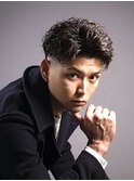 アップバングショート ハイライ鹿児島メンズ