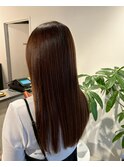 ダークブルー髪質改善ショコラカラー