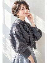アッシュ 学芸大学店(Ash)&nbsp;ショートボブ/大人女性/ラテベージュ/髪質改善カラー/白髪ぼかし