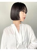 前髪カット/酸性ストレート/ショートカット/顔周りカット