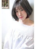 ダークアッシュ甘辛ショートボブ ☆グラデーションカラー