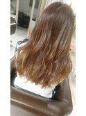 ツヤ感シナモンベージュふんわりヘア【担当 木村沙織】