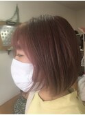ミニボブ&ヘムラインカラー