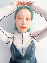 アルバム 銀座(ALBUM GINZA)&nbsp;ストレートボブ_カーキグレージュマッシュショート_38512