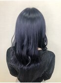 ヨシンモリスタイル×透明感ネイビーバイオレットダークアッシュ
