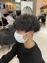 ヒビヲ(HIBIO) 波巻きスパイラルパーマメンズパーマメンズマッシュメンズヘア