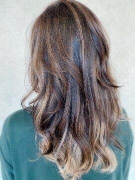 ヘアーデザイン ヴィフ(HAIR DESIGN vif) 【お客様スタイル】ブルージュインナー&バレイヤージュ