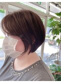 大人ナチュラルショートボブ