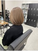【ハイトーン】【ベージュ】【ボブ】