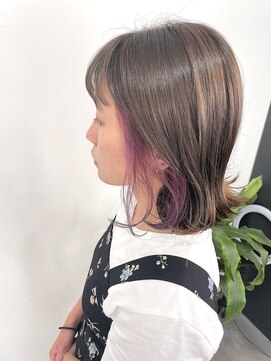 ルヴェルヘアー(Revel hair) イヤリングカラー×ピンクバイオレット
