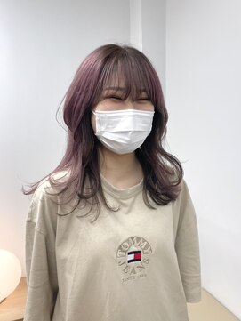 バド(bado) ブラウン × ピンクパープル