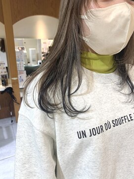 ネオリーブカフ 鶴ヶ峰店(Neolive caff) グレージュxダークブラウン