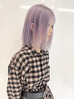 キーン 吉祥寺店(keen)&nbsp;《keen×カネコ》ペールラベンダー×ぱつっとボブ