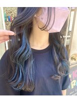 ネオリーブアイム 横浜西口店(Neolive aim)&nbsp;ブルーインナーカラー/ロング【横浜】