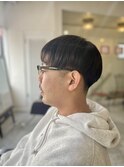 MEN’SHAIRアッシュブラックマッシュヘア