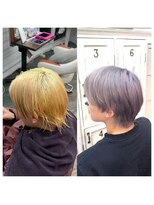 クラン ヘアーアンドスタジオ(CLAN hair & studio)&nbsp;ハイトーンエクステブリーチインナーミルクティーベージュ