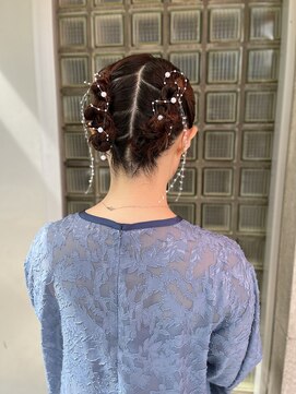 ヌープヘアーアイス(NUUP.hair ici) 20代30代ボブでもできる♪大人可愛い編み込み風簡単アレンジヘア