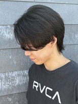 ヒュイル バイ ニアウ(Hwyl by Niau)&nbsp;メンズマッシュセンターパートスパイラルパーマニュアンスパーマ