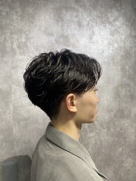 スピン 本八幡(SPIN) ベリーショート/ダークアッシュ/ニュアンスパーマ/韓国マッシュ